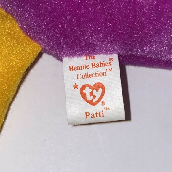 Ty Beanie Babies Patti The Platypus rare and original PVC pellets Style 4025 - Picture 6 of 7
